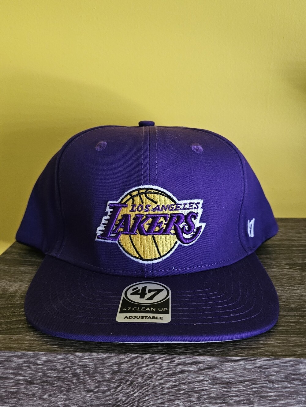 Lakers Loa Angeless Eve Black and Purple Adjustable Snapback Cap